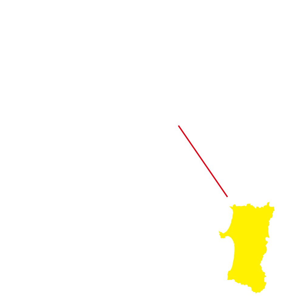 秋田の地図