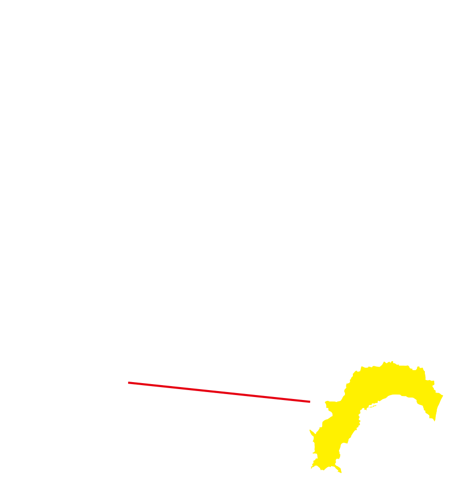 高知県の地図